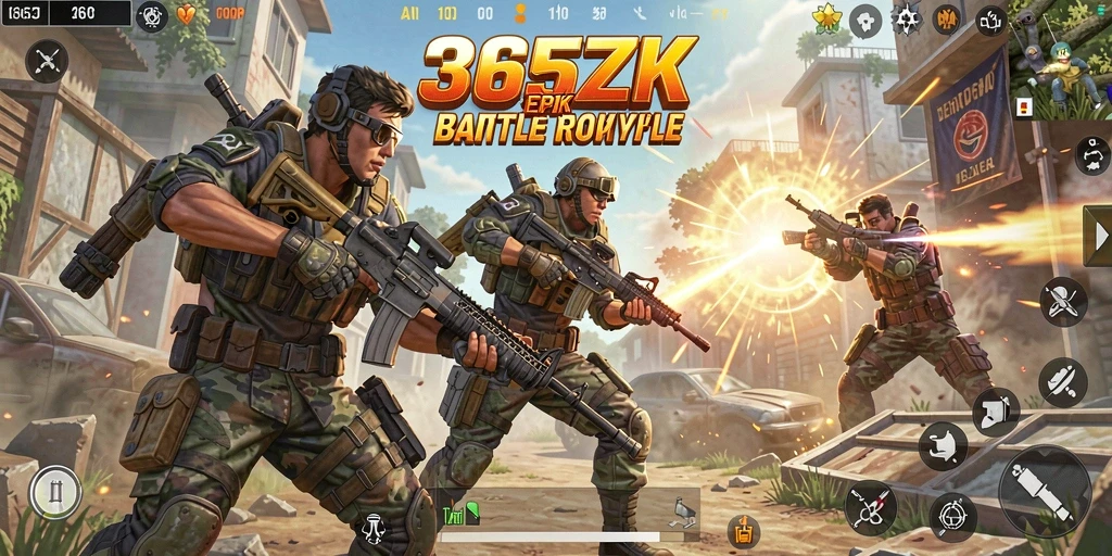 Gameplay seru di 365ZK dengan aksi pertarungan yang mendebarkan.