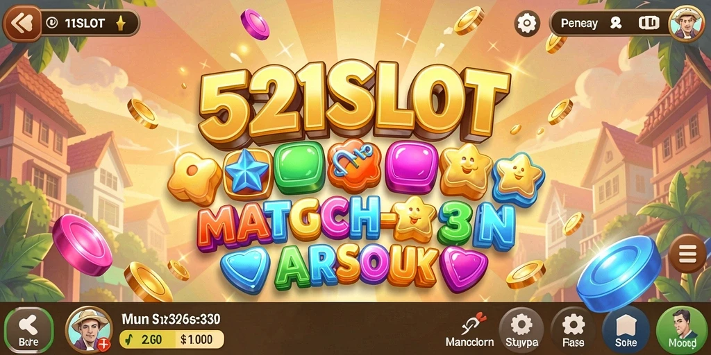 Tampilan gameplay menarik dalam permainan Match-3 531SLOT.