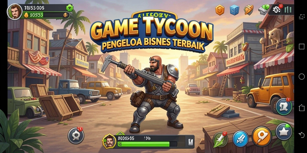 Tampilan gameplay Tycoon yang menarik dan interaktif di 8055.
