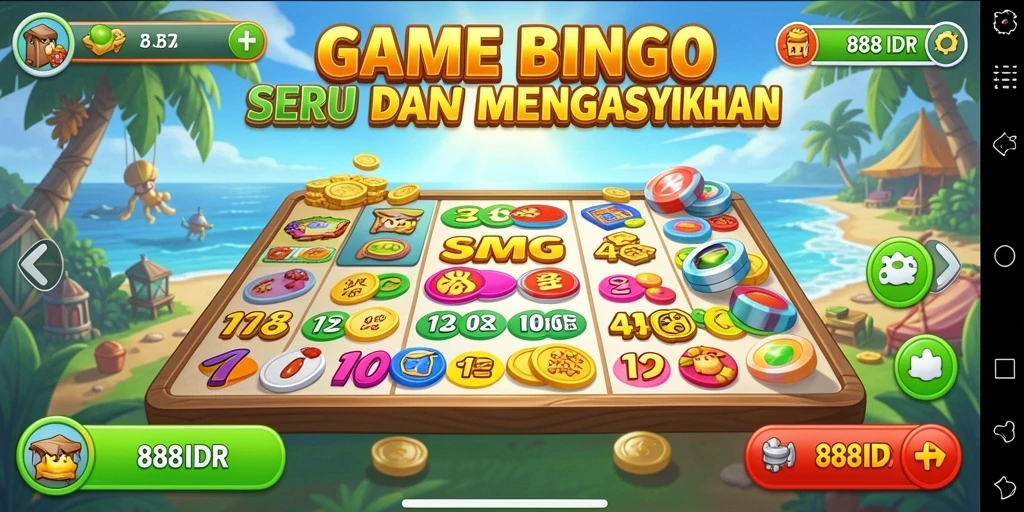Screenshot game 888IDR menunjukkan keseruan permainan Bingo.