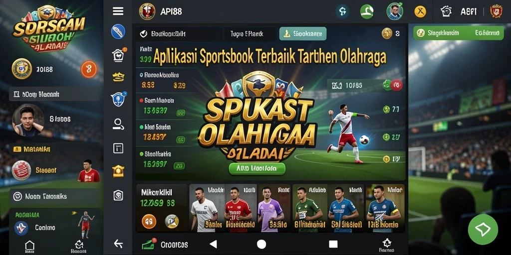 Tampilan gameplay Sportsbook yang menarik dan interaktif di API88.