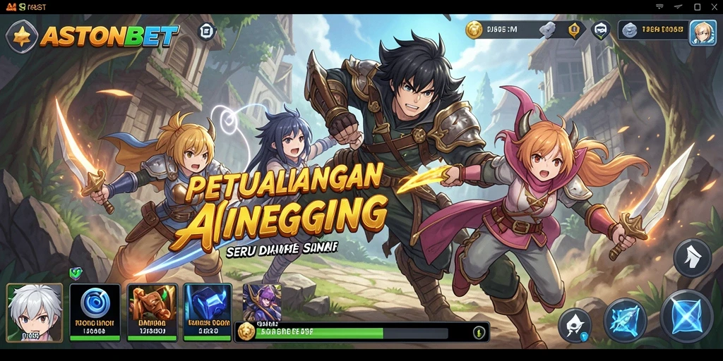 Screenshot gameplay <strong>ASTONBET</strong> menampilkan karakter anime yang beraksi.