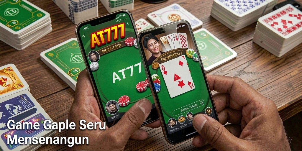Gameplay AT777 yang seru dalam bermain Gaple.