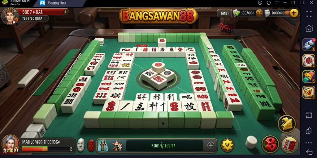 Screenshot utama BANGSAWAN88 menampilkan gameplay Mahjong yang menarik.