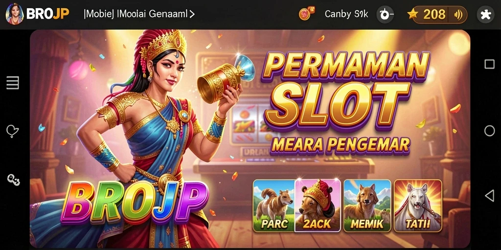 Tampilan gameplay BROJP yang mengasyikkan dan penuh warna.