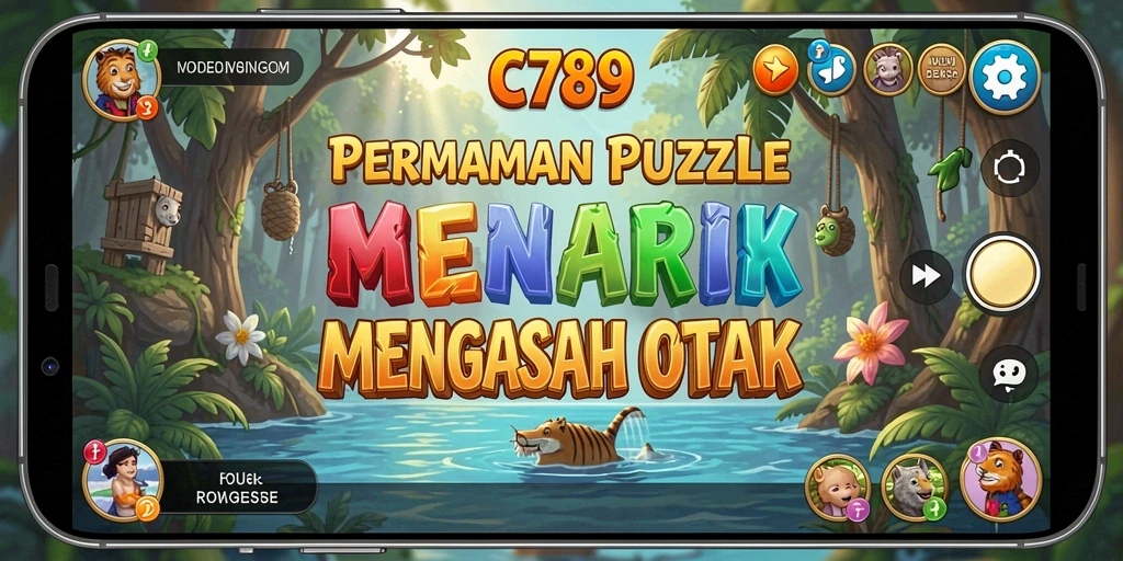 Tampilan gameplay C789 dengan tantangan puzzle yang menarik.