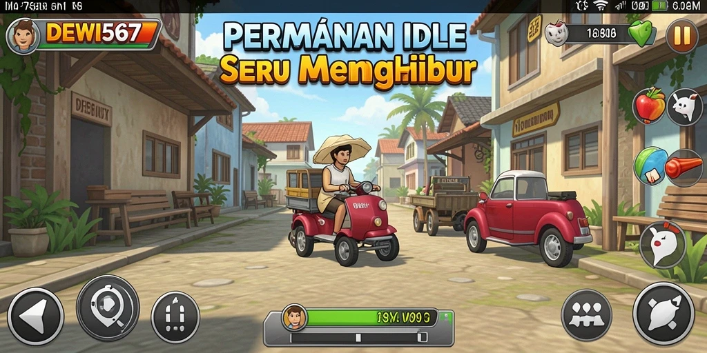 Tangkapan layar utama DEWI567 menunjukkan gameplay yang menarik dan grafis yang mengesankan.