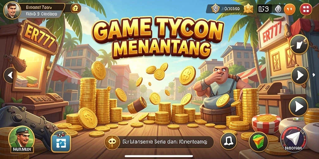 Screenshot gameplay ER777 menampilkan strategi dan pengelolaan bisnis yang menarik.