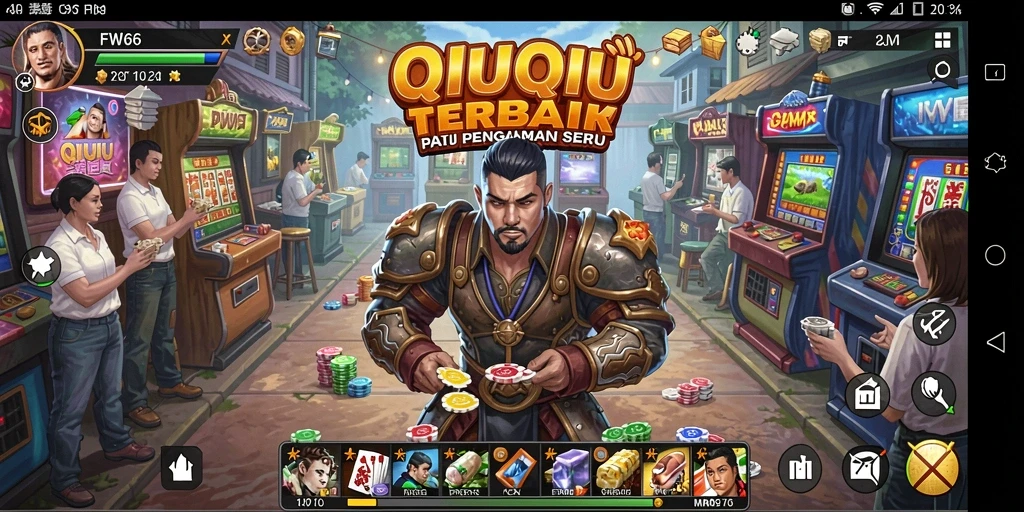 Tampilan gameplay seru QiuQiu di FW66.