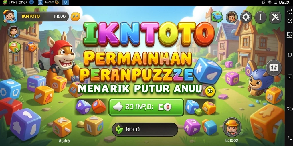 Tampilan gameplay <strong>IKNTOTO</strong> yang penuh warna dan menantang.