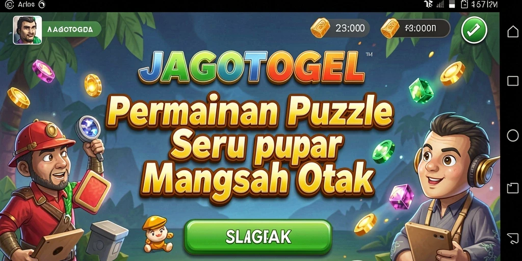 Gameplay seru JAGOTOGEL dengan puzzle menarik.