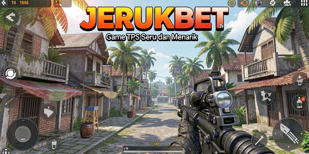 Screenshot gameplay JERUKBET menampilkan aksi seru dan tantangan TPS.