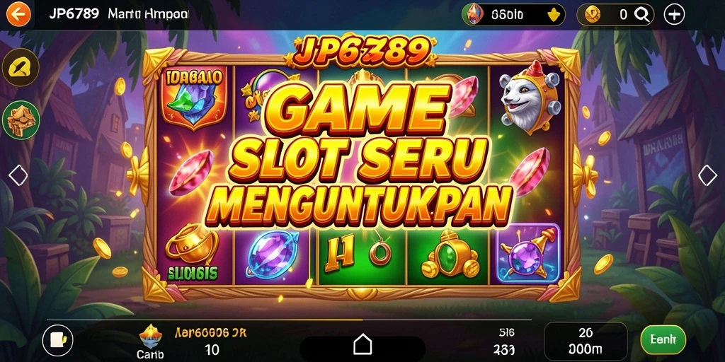 Tampilan gameplay seru dari JP6789 yang penuh warna.