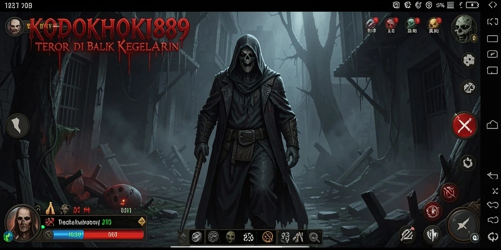 Gameplay menakutkan dalam suasana kegelapan.