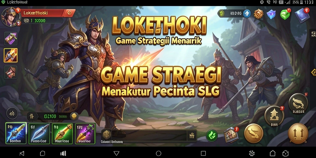 Tampilan menarik dari gameplay LOKETHOKI dengan pertempuran strategis.