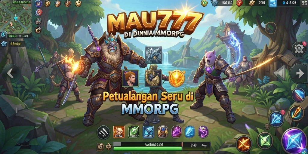 Tampilan gameplay seru dalam dunia MMORPG yang menakjubkan.