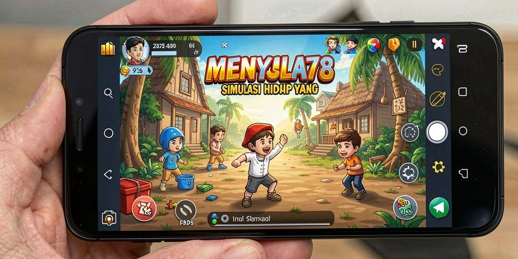 Tangkapan layar gameplay MENYALA78 menampilkan interaksi mendalam dalam simulasi kehidupan.