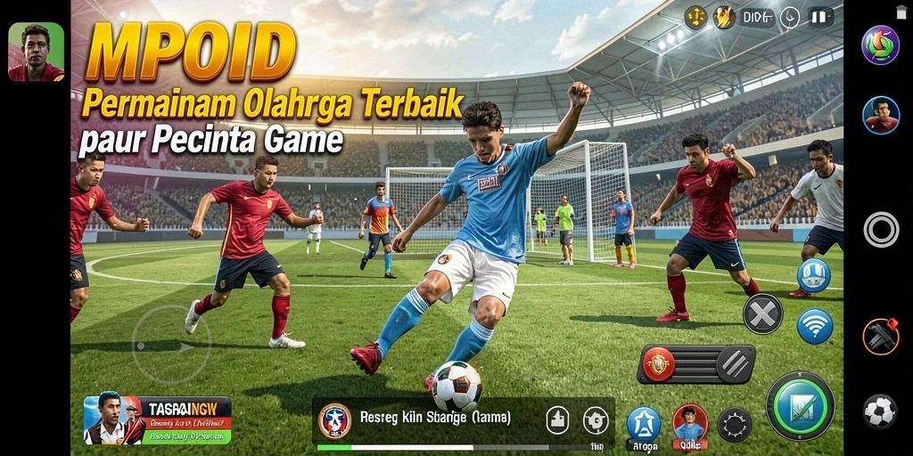 Tampilan screenshot MPOID menampilkan gameplay olahraga yang seru dan kompetitif.