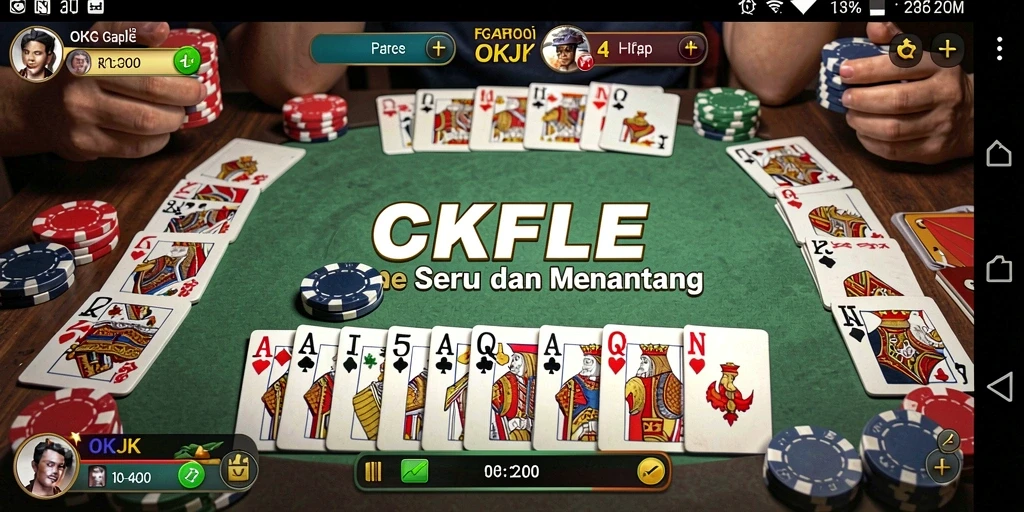Tampilan gameplay dari OKJK yang seru dan interaktif.