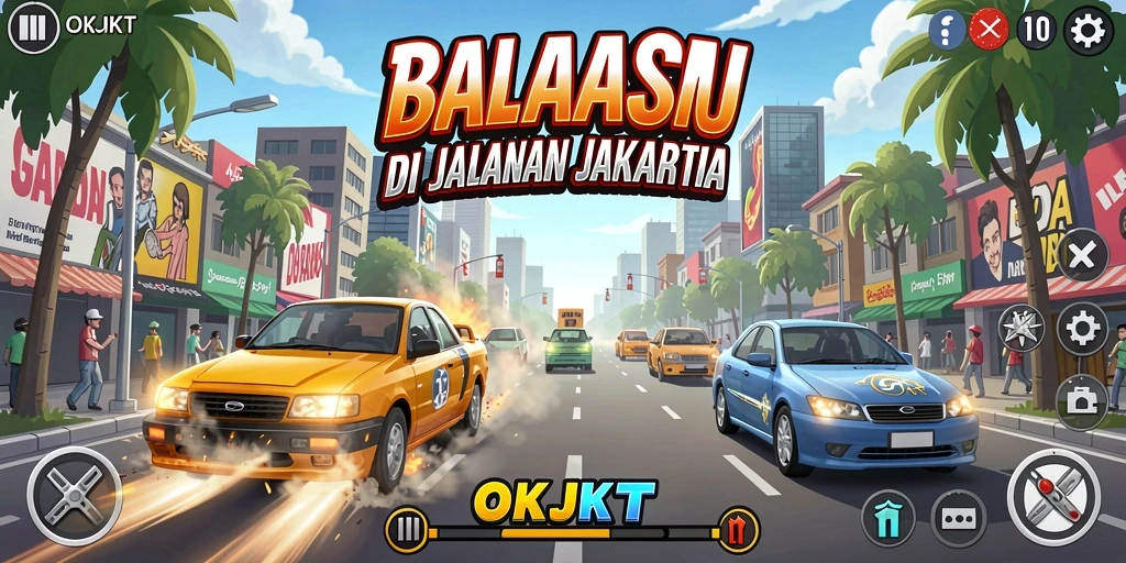 Tampilkan gameplay seru dari balapan di Jakarta.