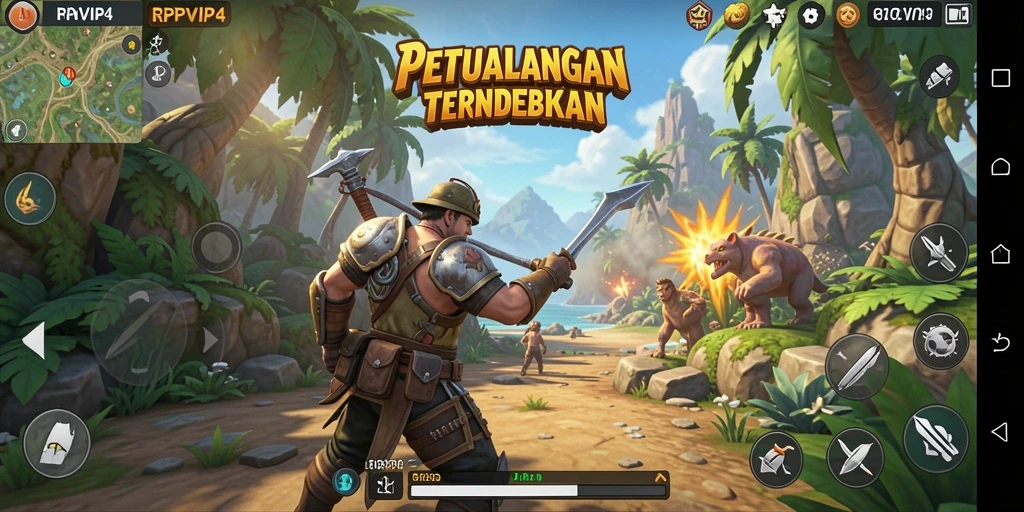 Tampilan gameplay RPVIP4 yang memukau dalam dunia Open World.