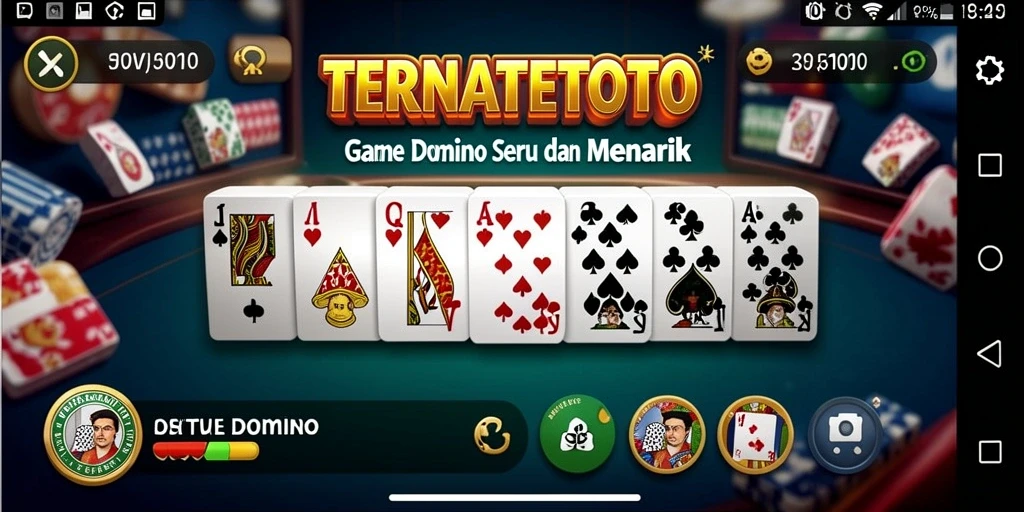 Gameplay seru dalam TERNATETOTO dengan berbagai tantangan Domino.