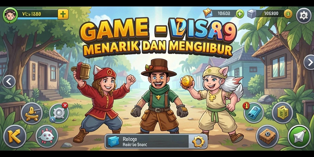Screenshot utama VISA89 menampilkan aksi gameplay Idle yang menarik.